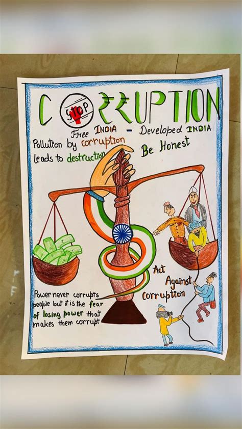 Vigilance Awareness Week Posters | Corruption Poster, Poster Drawing ...