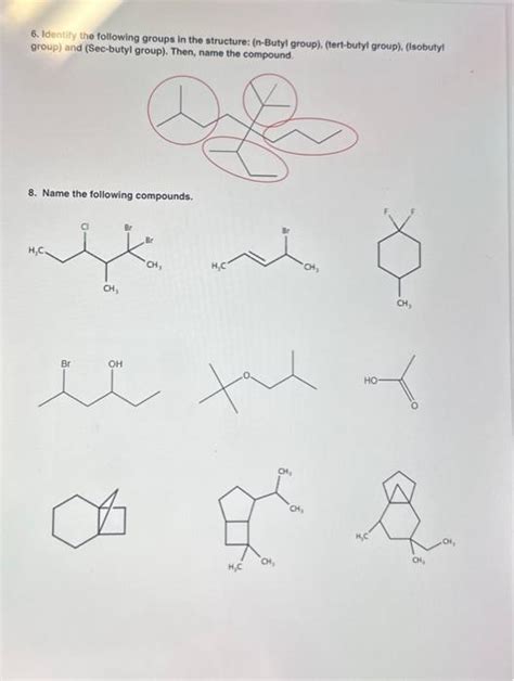 Solved 6. Identify the following groups in the structure: | Chegg.com