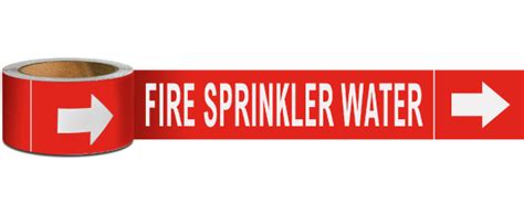 Fire Sprinkler Water Label on a Roll - Claim Your 10% Discount