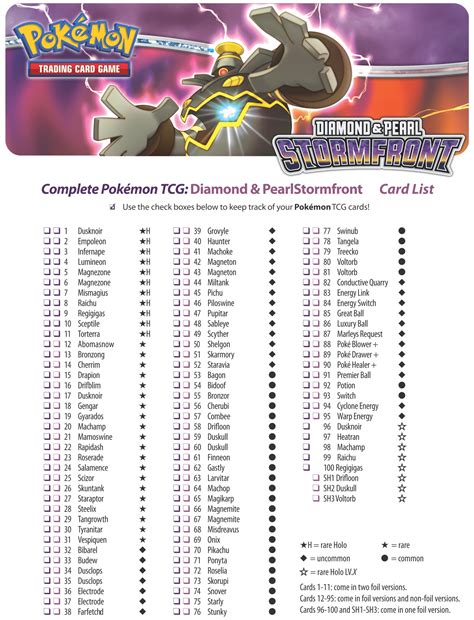 Printable Pokemon Checklist Pdf - Customize and Print