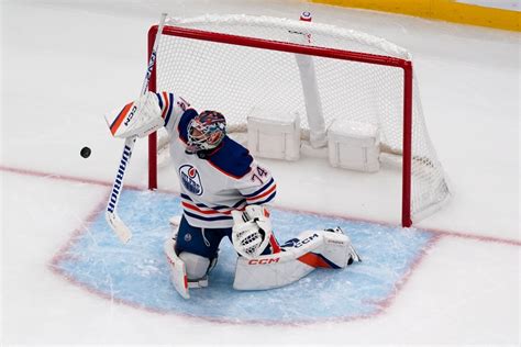 Stuart Skinner strong as Edmonton Oilers beat St. Louis Blues 3-1 ...