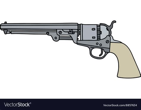 Wild West revolver Royalty Free Vector Image - VectorStock