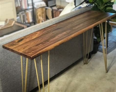 Live Edge Walnut Sofa Table - ThisIsUrbanMade