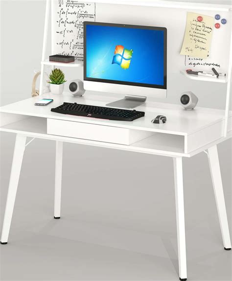 Mahmayi Ultimate CT 3610 Modern Computer Table (White) Buy, Best Price ...