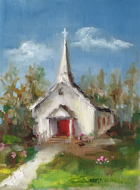 Painting by the Lake: Corky's Little Church - SOLD