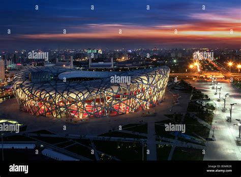 Night View Of National Stadium,Beijing,China Stock Photo - Alamy