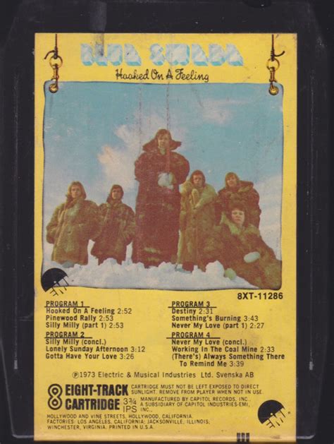 Blue Swede - Hooked On A Feeling (1974, 8-Track Cartridge) | Discogs