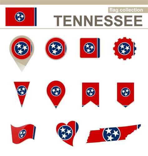 Tennessee Flag Collection 5730059 Vector Art at Vecteezy