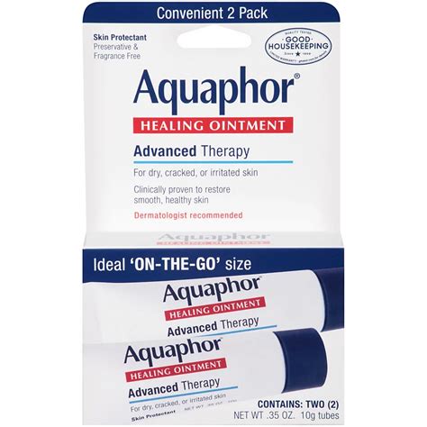 Aquaphor Advanced Therapy Healing Ointment Skin Protectant 2 Tubes ...