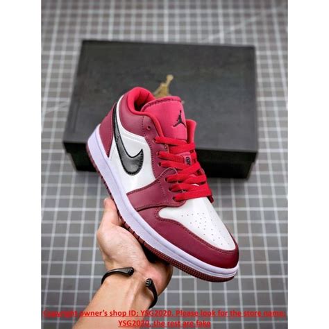 2023【HOT】 Original J1 Low Noble Red Basketball shoes | Lazada PH