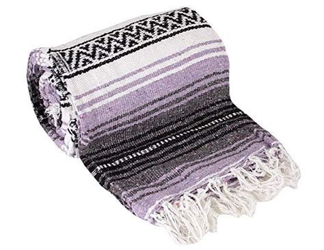 Amazon.com: Canyon Creek Mexican Style Falsa Yoga Blanket (Light Purple): Home & Kitchen | Falsa ...