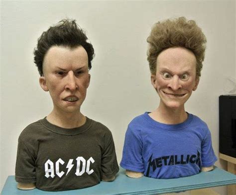 Super-Realistic Sculptures of Beavis and Butt-Head in Real Life