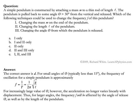 Learn AP Physics - AP Physics 1 & 2 - Oscillatory Motion