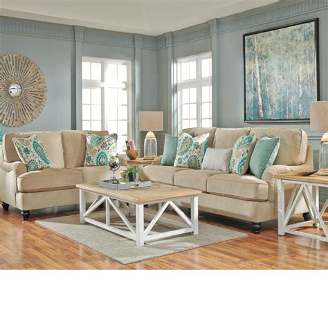 Coastal Living Room Ideas: Lochian Sofa by Ashley Furniture at Kensington Furniture. I love this ...