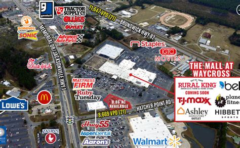 2209 Memorial Dr, Waycross, GA 31501 - Retail Space for Lease - The Mall at Waycross