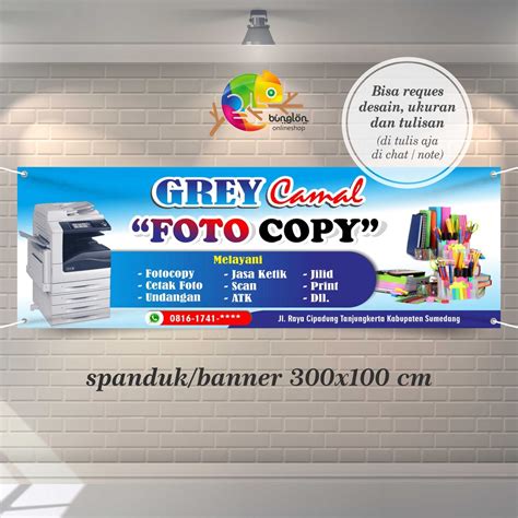 Jual Size 300x100 Cm, Spanduk Banner Fotocopy, Cetak Poto, Print ...