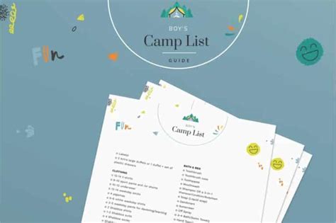 The Organized Camp Packing List for Boys - Between Carpools