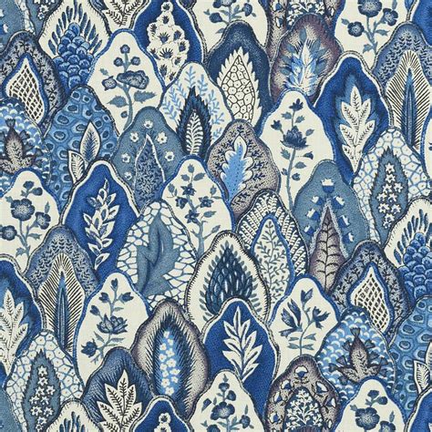 Les Mottes (Delft blue) - Dutch Fabric