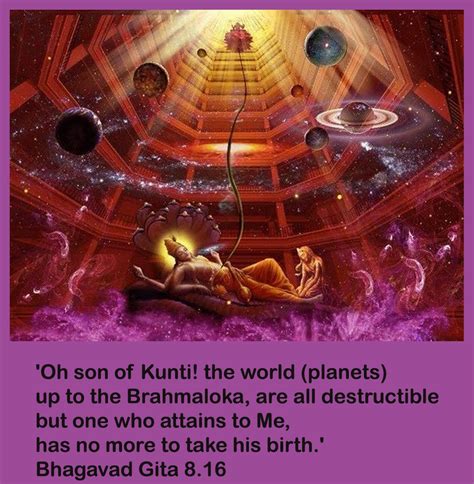 "Oh son of kunti! the world ( planets ) up to the brahmaloka are all ...