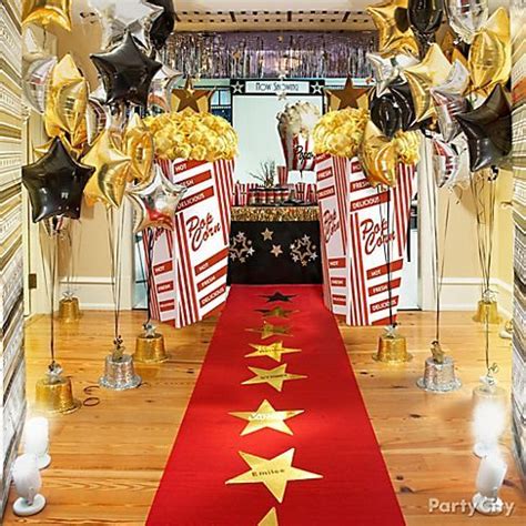 Red Carpet Entrance Let your guests enter your party feeling like a star. Roll out a red carpet ...