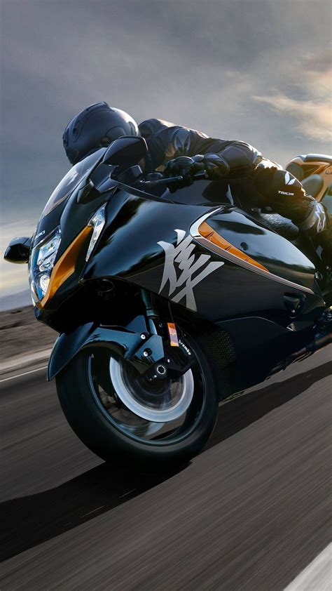 Suzuki Hayabusa 2022 4K Ultra HD Mobile Phone Wallpaper | 커스텀 바이크, 오토바이