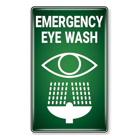 Premium Vector | Emergency eye wash symbol.