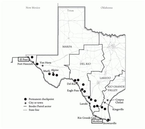 Border Patrol Checkpoints Map Texas | Free Printable Maps