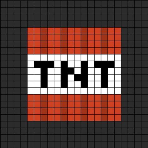 TNT Pixel Art en 2023 | Pixel art, Arte píxeles minecraft, Ideas de ...