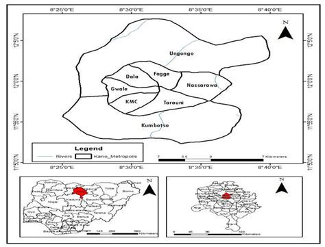 Map of Nigeria Showing Location of Kano State and the Study Area ...