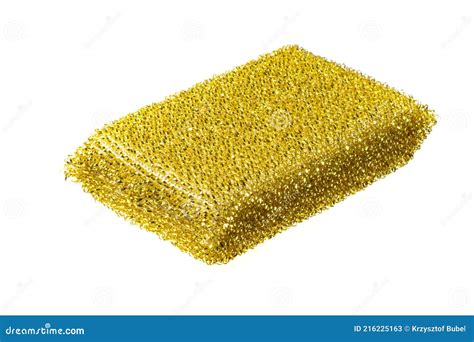 Steel Sponge for Dishwashing on a White Isolated Background Stock Image - Image of sink, woven ...