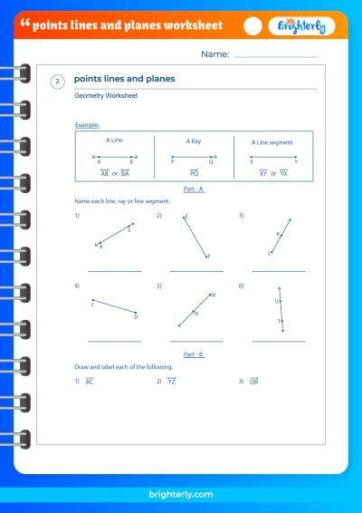 FREE Know the Value of Points Lines and Planes Worksheet [PDFs]