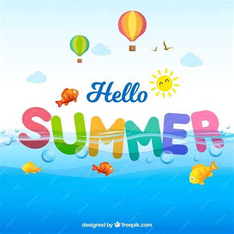 Free Vector | Fun and colorful summer background