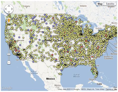 Map of US Hospitals and their Health Outcome Metrics