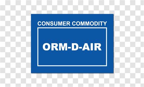 ORM-D Dangerous Goods Label Sticker Paper - Small Arms - Ammunition Transparent PNG