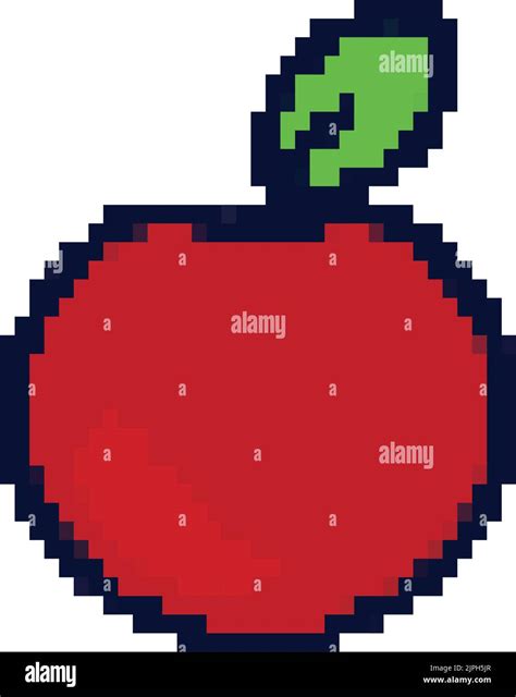 apple pixel art Stock Vector Image & Art - Alamy