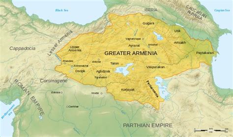 Kingdom of Armenia (antiquity) - Wikipedia, the free encyclopedia | Armenia, Armenian history, Map