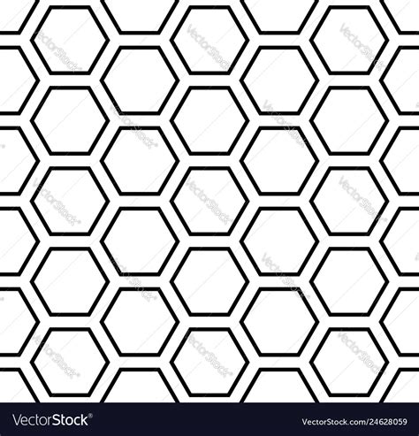 Seamless hexagons pattern Royalty Free Vector Image