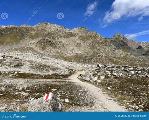 Hiking Trails or Mountaineering Routes of the Silvretta Alps Mountain ...