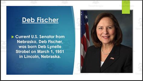 U.S. Senator Deb Fischer (NE) Biography PowerPoint by Teach Simple