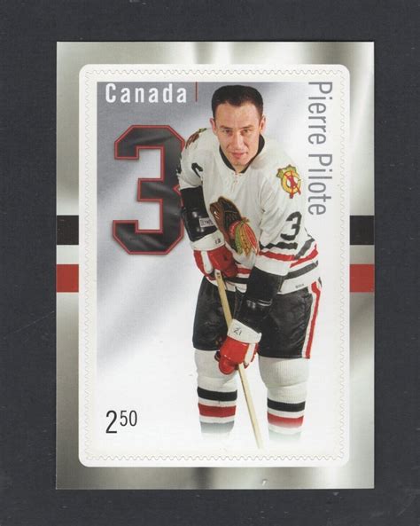 Canada #2792 (2014 Pierre Pilote Hockey Card stamp) VFMNH CV $5.00 ...