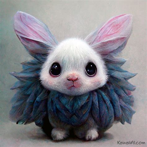 A cute Mouse-Rabbit hybrid creature - Kawaii AI