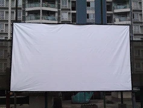 Super Large size projector screen, portable movie screen, white Projection cloth, fabric.-in ...