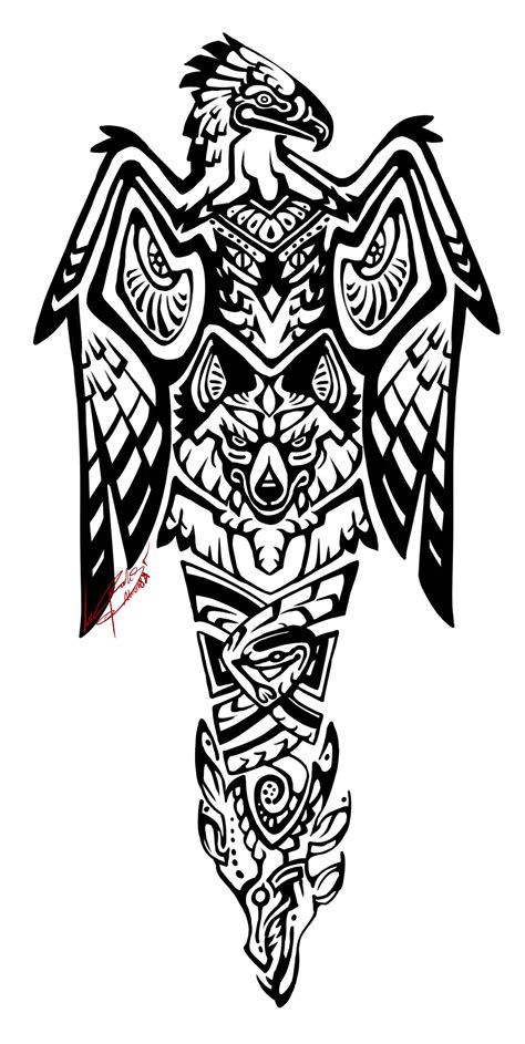 Totem Pole Drawing Templates