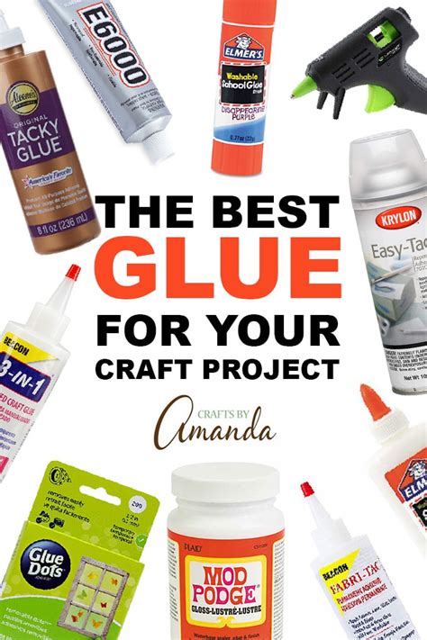 How to Choose the Best Glue for Your Craft Projects - Crafts by Amanda