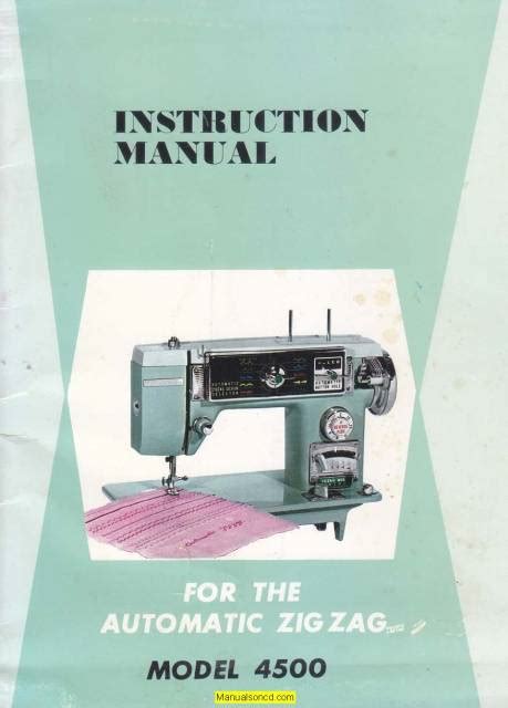 Morse 4500 Sewing Machine Instruction Manual