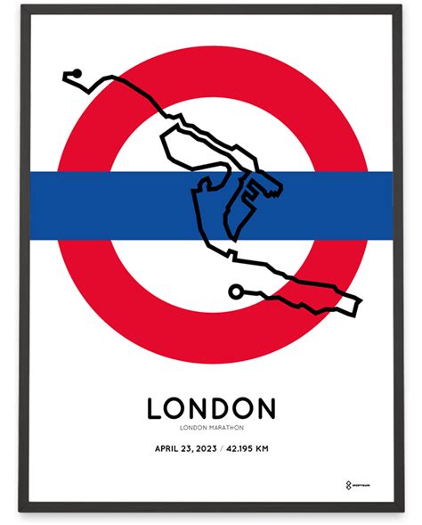 2023 London Marathon print – Sportymaps