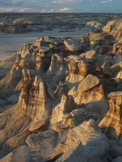 Bisti Badlands Hoodoos at sunset