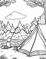 25 Camping Coloring Pages Printable Sheets sketch template