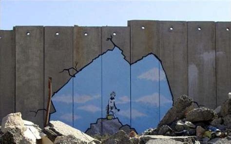 Street Art : Banksy en Palestine - Projet Santa's Ghetto déployé en juillet 2005 - Paris la ...