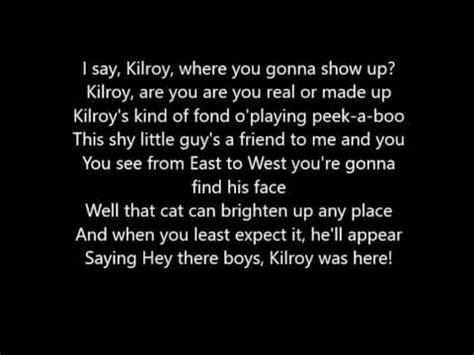 SONG PRACTICE Kilroy was Here - YouTube